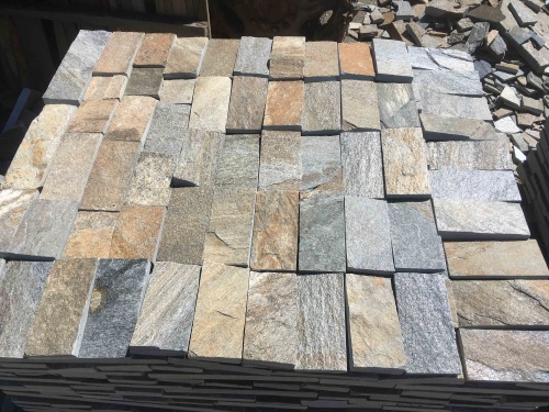 Плитка пилёная златолит Уральский для цоколя, отмостки купить в Орле