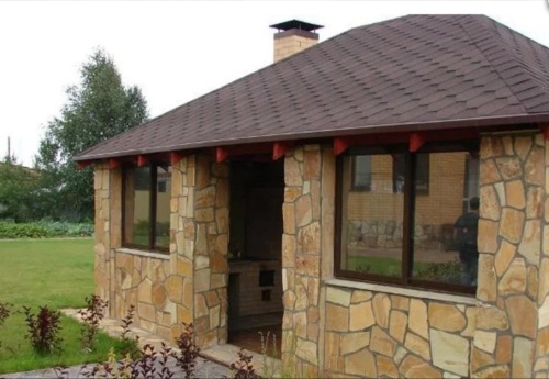 Плитняк златолит жёлтый для фасада 1,5-3 см купить в Орле